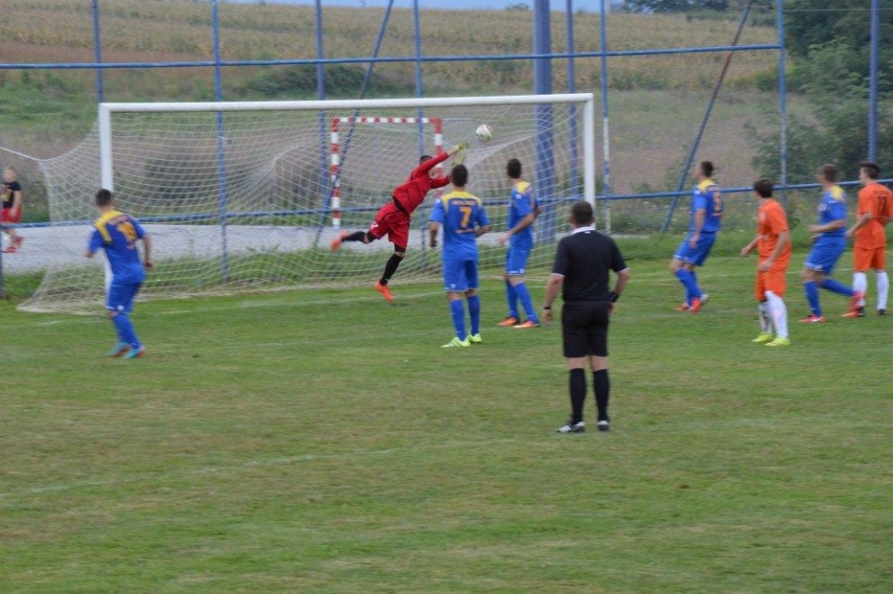 pogodak T. Savija za NK Croatiju u Donjoj Obriježi (izvor: NK Croatia Donja Obrijež, Ivica Pellegrin)