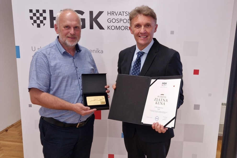 Predsjednik Gradskog vijeća Lipika Slobodan Katunar i direktor Lipik Glasa Dorian Knapić/ Compas.hr